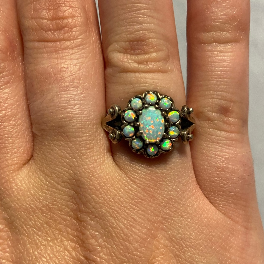 Sterling Silver Opal Ring! - image 2